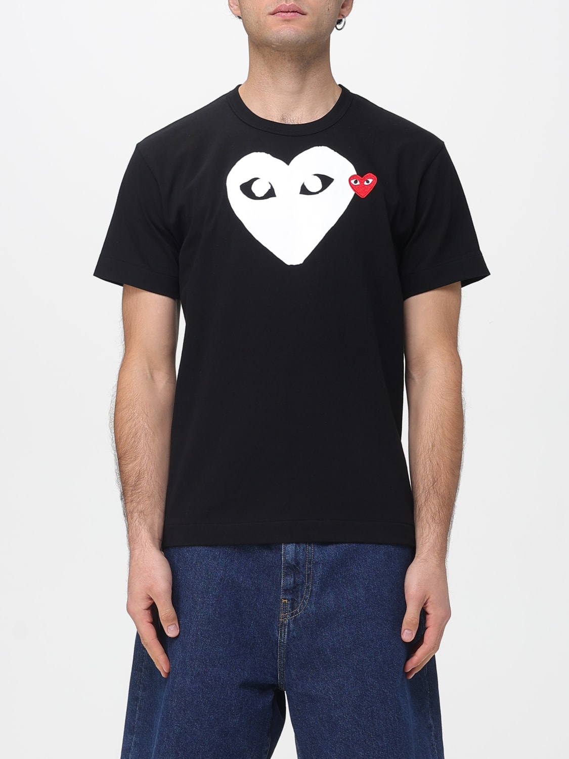 COMME DES GARÇONS PLAY T-SHIRT: Polo shirt men Comme Des Garçons Play, Black - Img 1