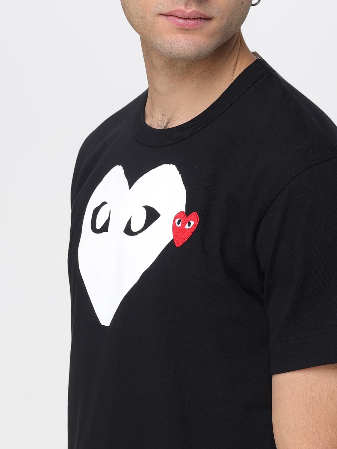COMME DES GARÇONS PLAY T-SHIRT: Polo shirt men Comme Des Garçons Play, Black - Img 3