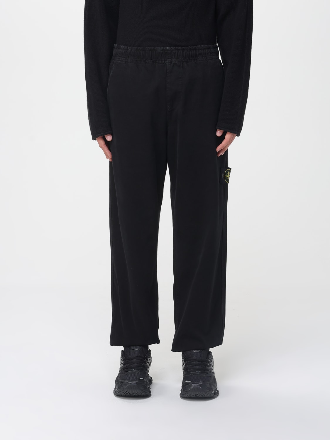 STONE ISLAND PANTS: Pants men Stone Island, Black - Img 1