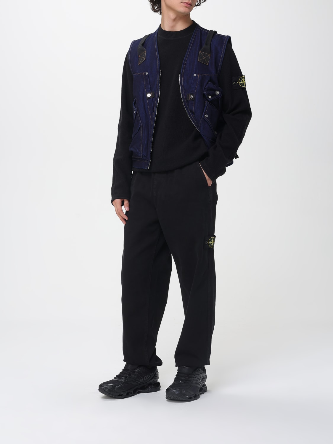 STONE ISLAND PANTS: Pants men Stone Island, Black - Img 2