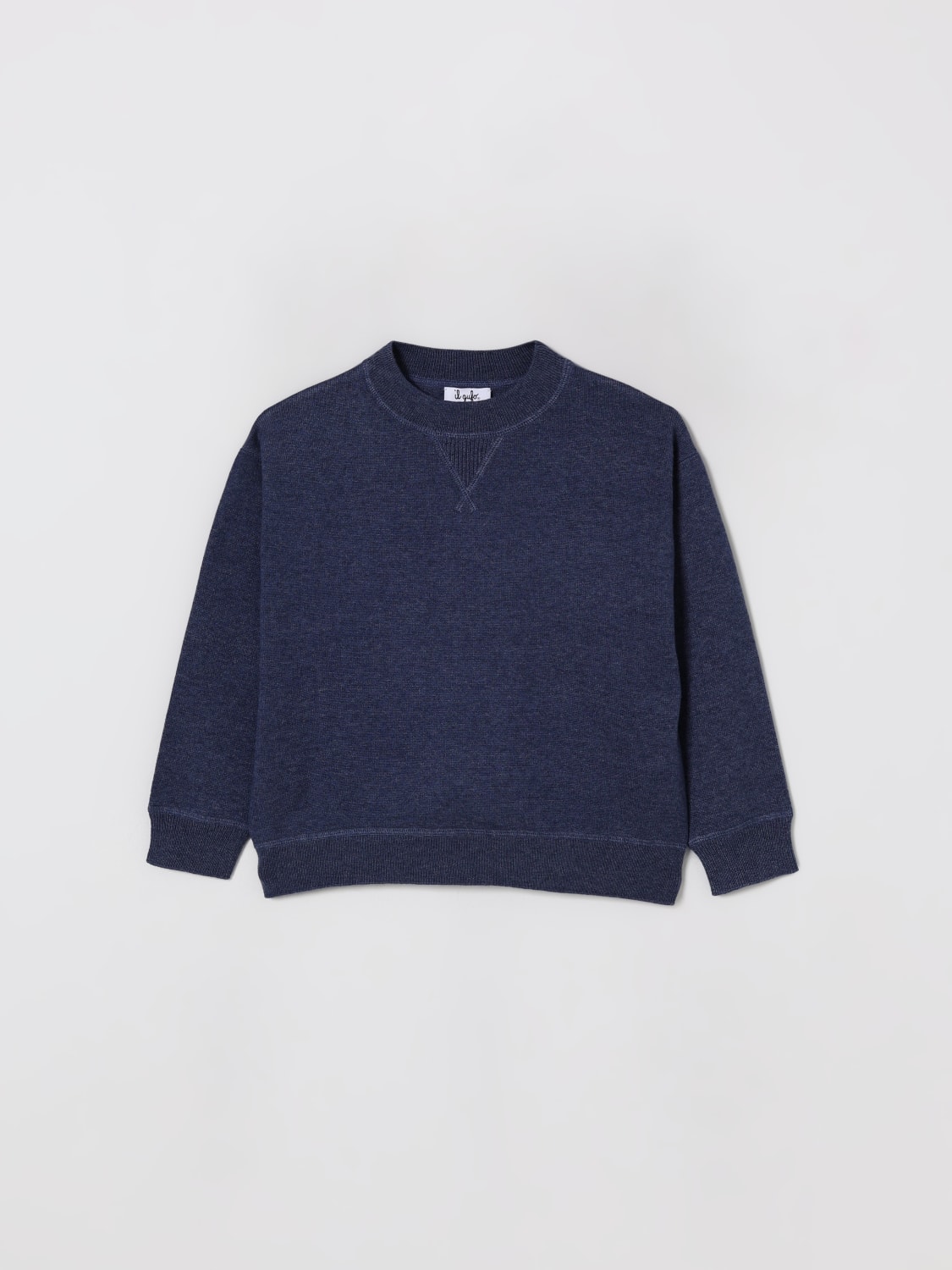 IL GUFO SWEATER: Sweater kids Il Gufo, Blue - Img 1
