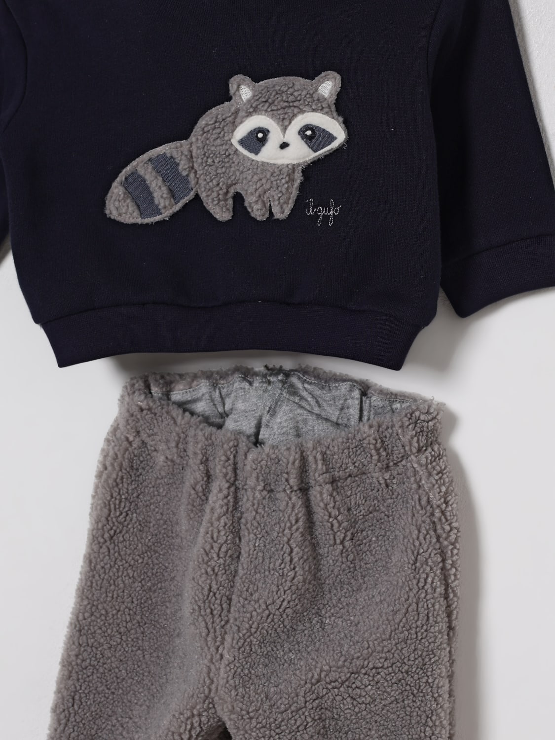 IL GUFO MONO: Conjunto niños Il Gufo, Azul Oscuro - Img 3