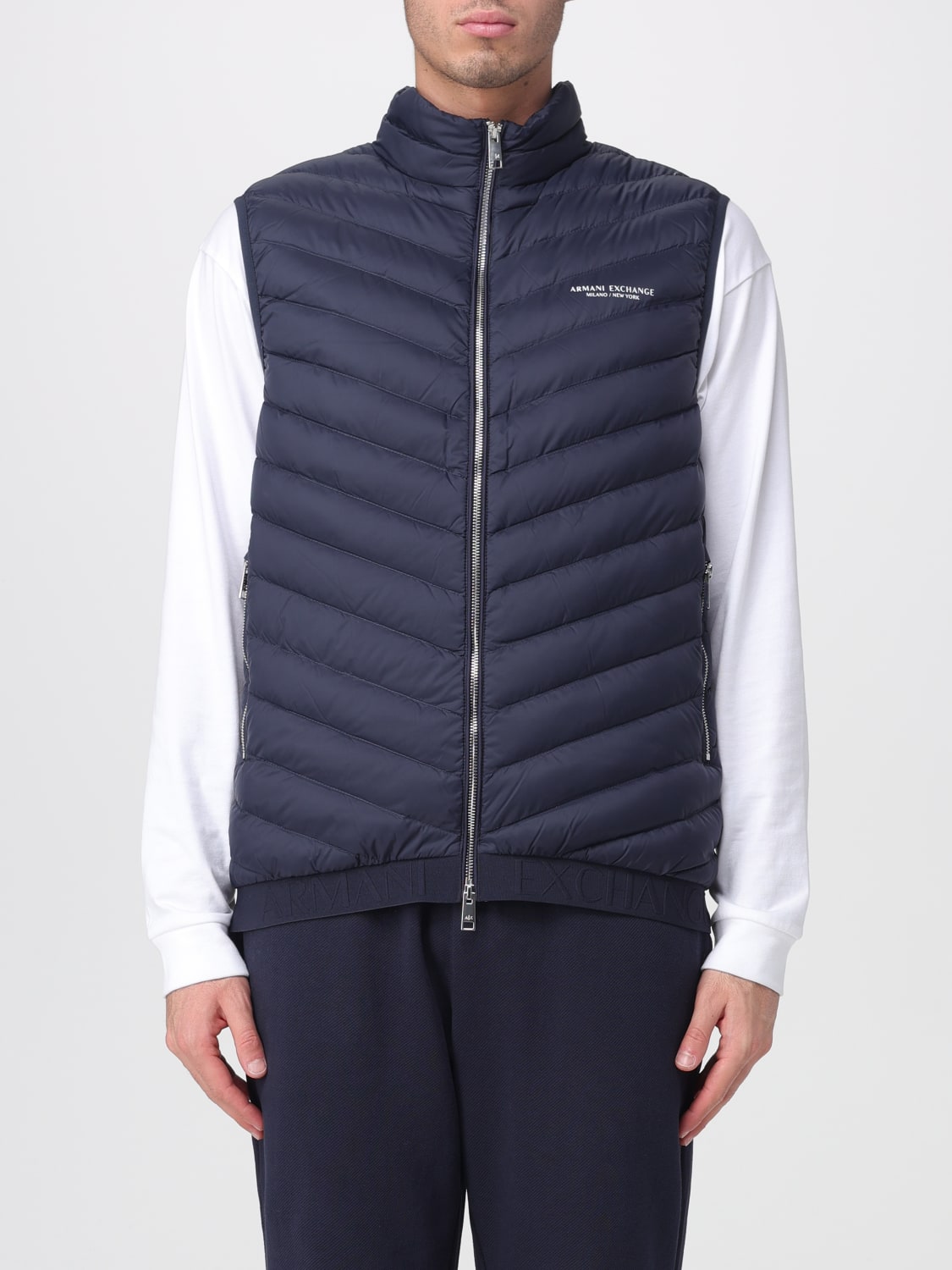 ARMANI EXCHANGE SUIT VEST: Jacket men Armani Exchange, Blue - Img 1