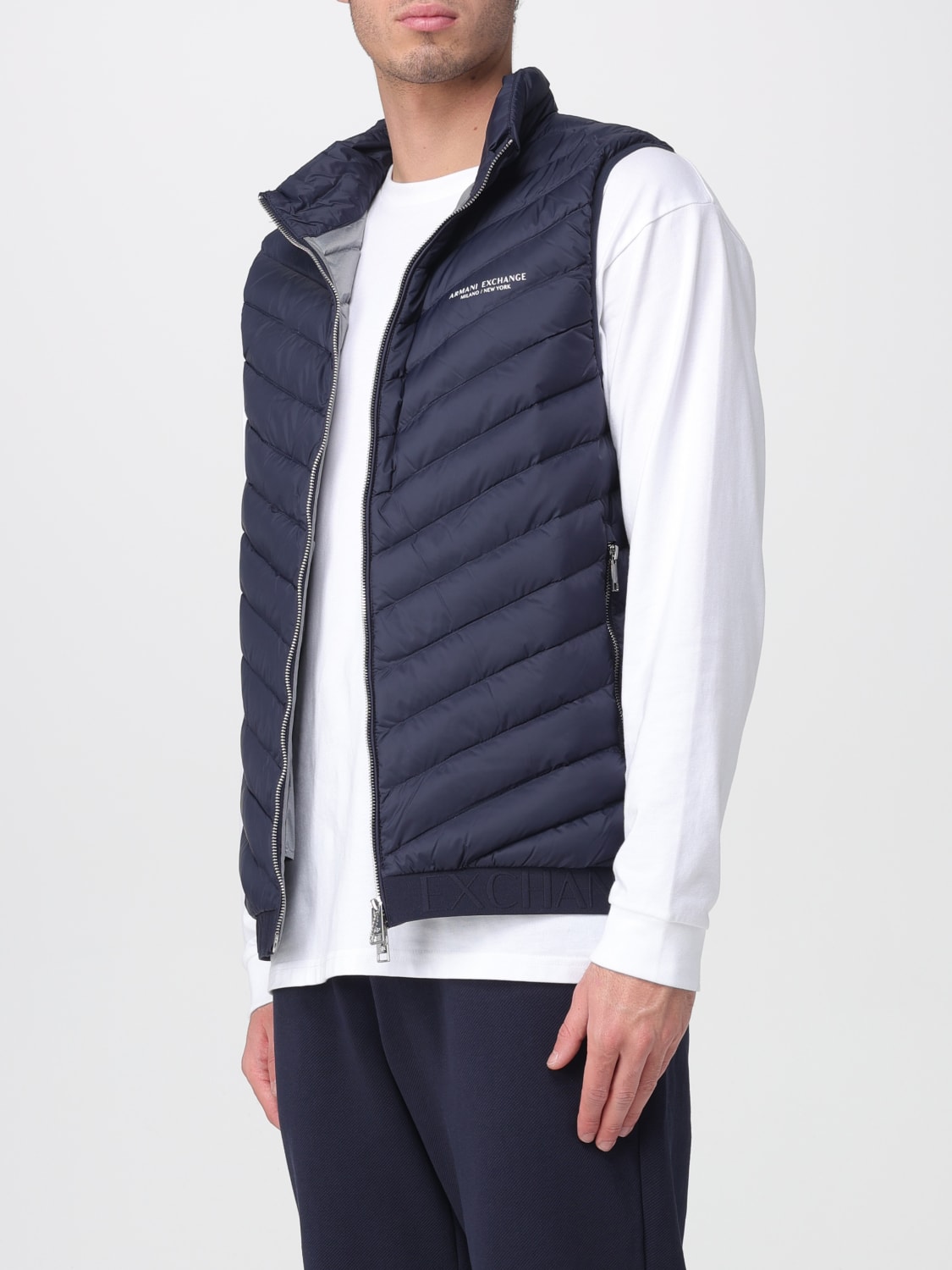ARMANI EXCHANGE SUIT VEST: Jacket men Armani Exchange, Blue - Img 3