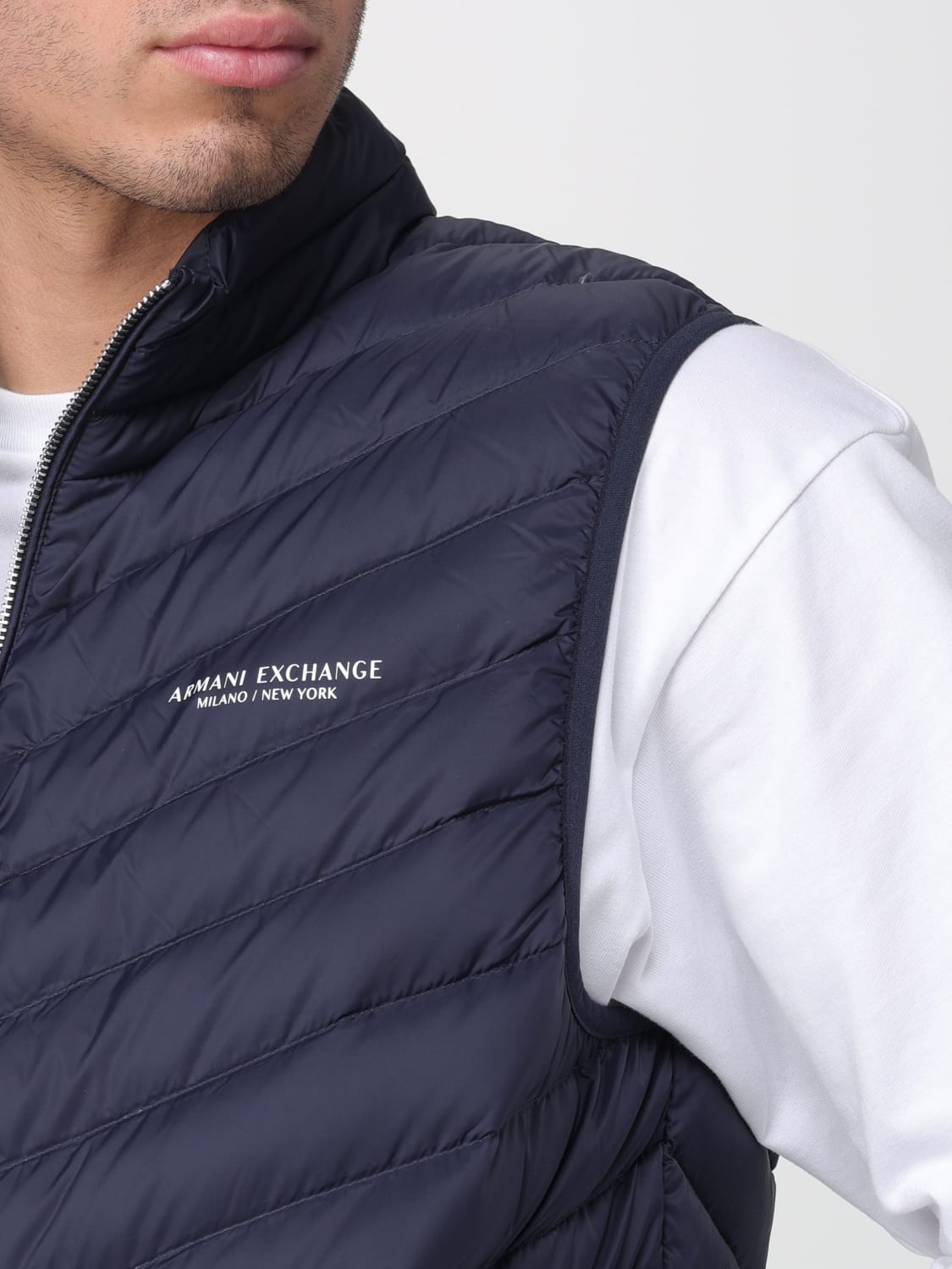 ARMANI EXCHANGE SUIT VEST: Jacket men Armani Exchange, Blue - Img 4