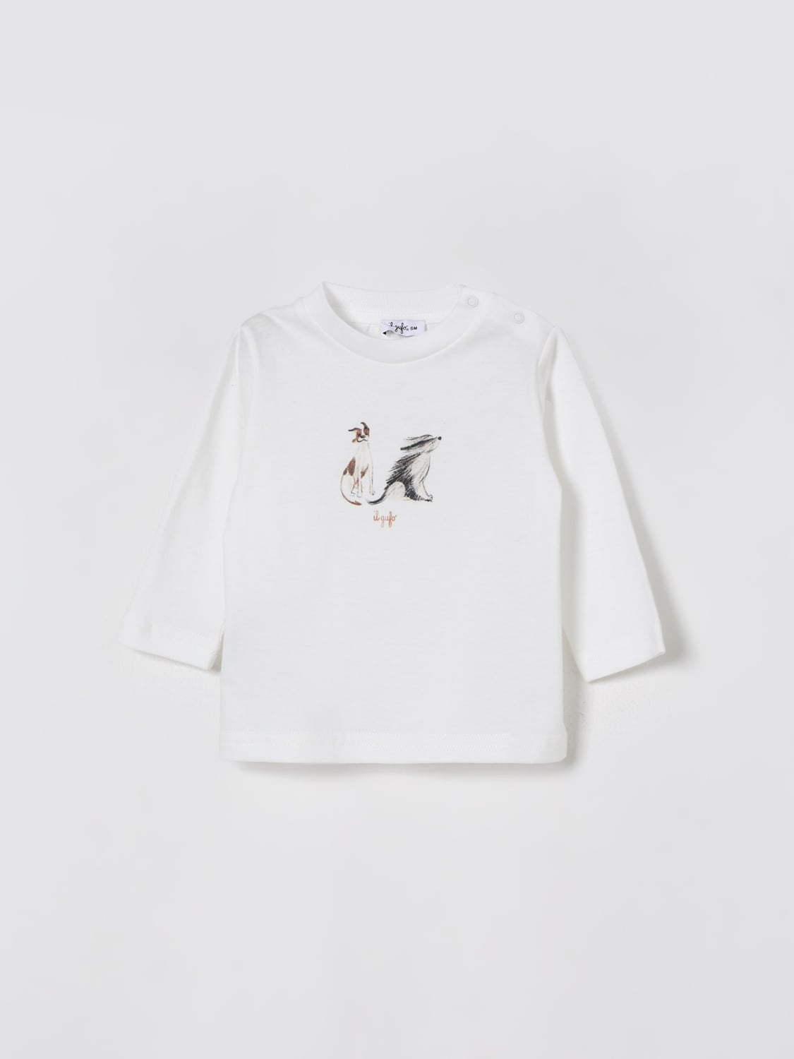 IL GUFO T-SHIRT: T-shirt kids Il Gufo, White - Img 1
