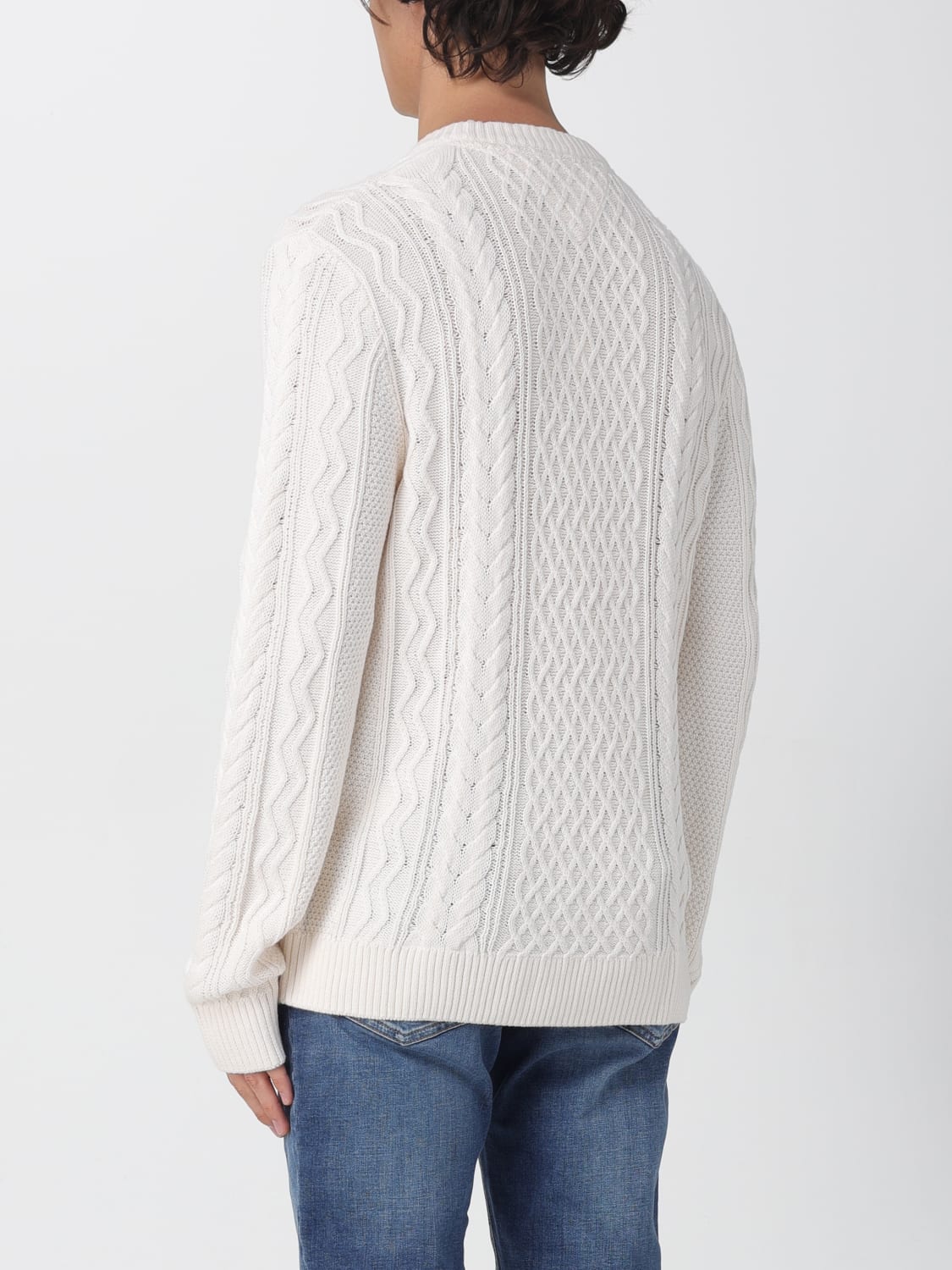 TOMMY JEANS 스웨터: 스웨터 남성 Tommy Jeans, 아이보리 - Img 2