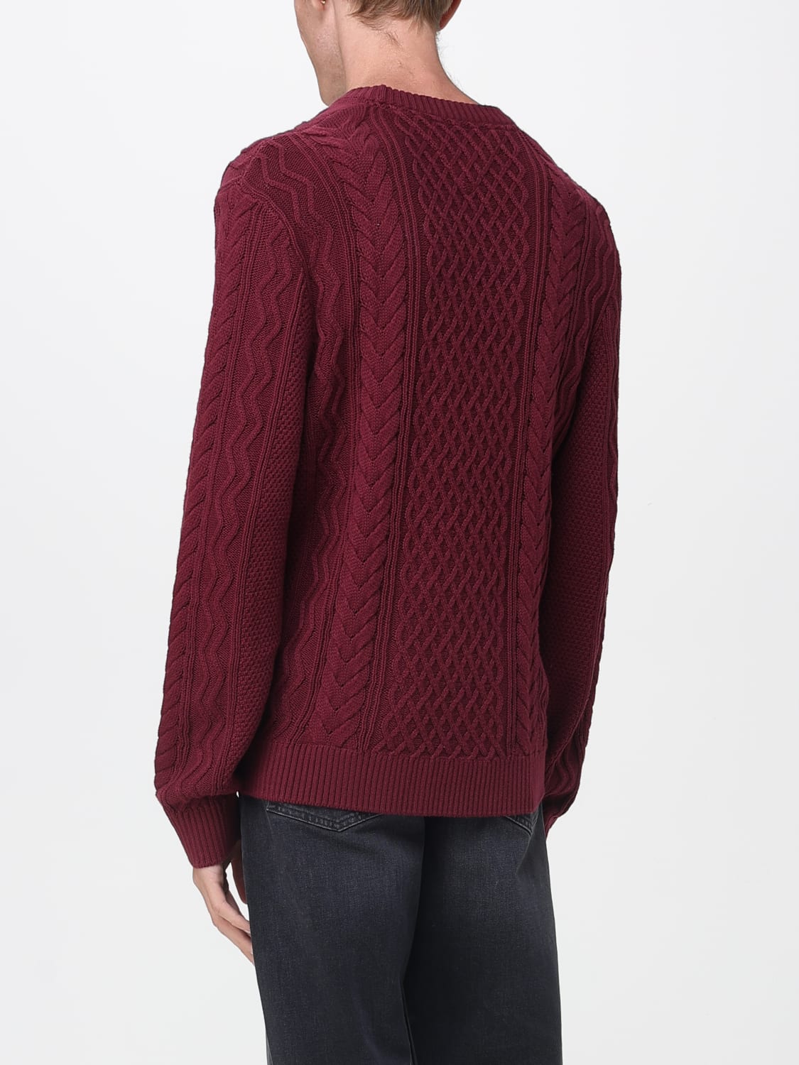 TOMMY JEANS SWEATER: Sweater men Tommy Jeans, Wine - Img 2