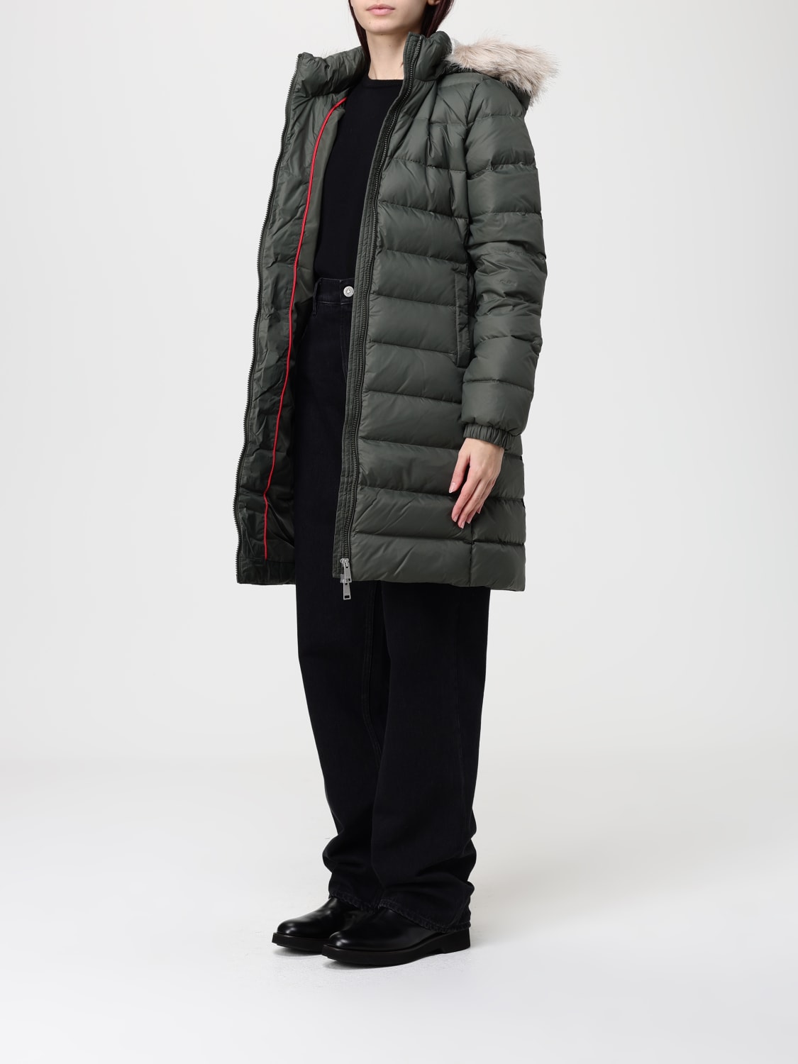 TOMMY JEANS VESTE: Veste femme Tommy Jeans, Vert - Img 3