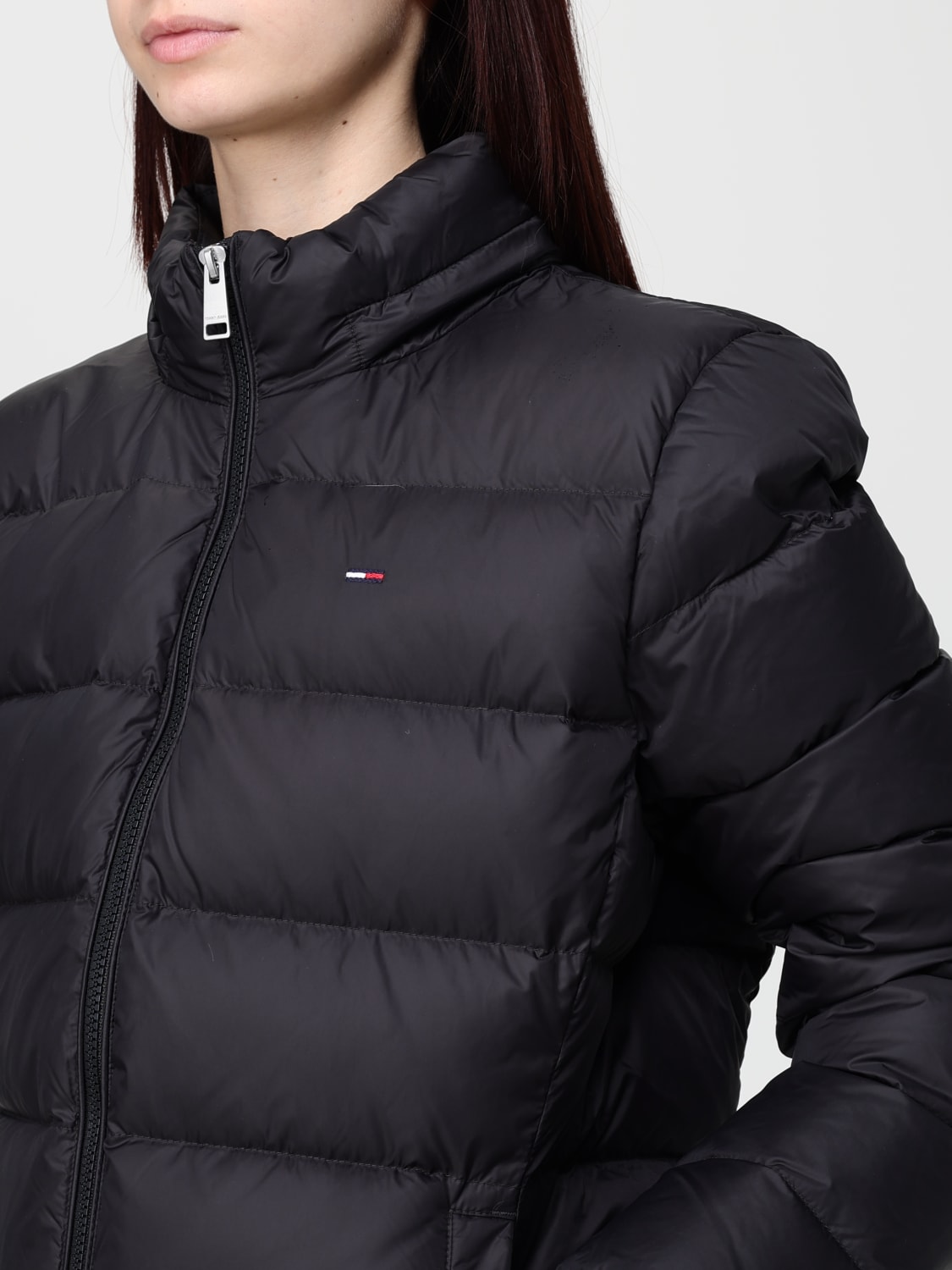 TOMMY JEANS GIACCA: Piumino di nylon Tommy Jeans, Nero - Img 4