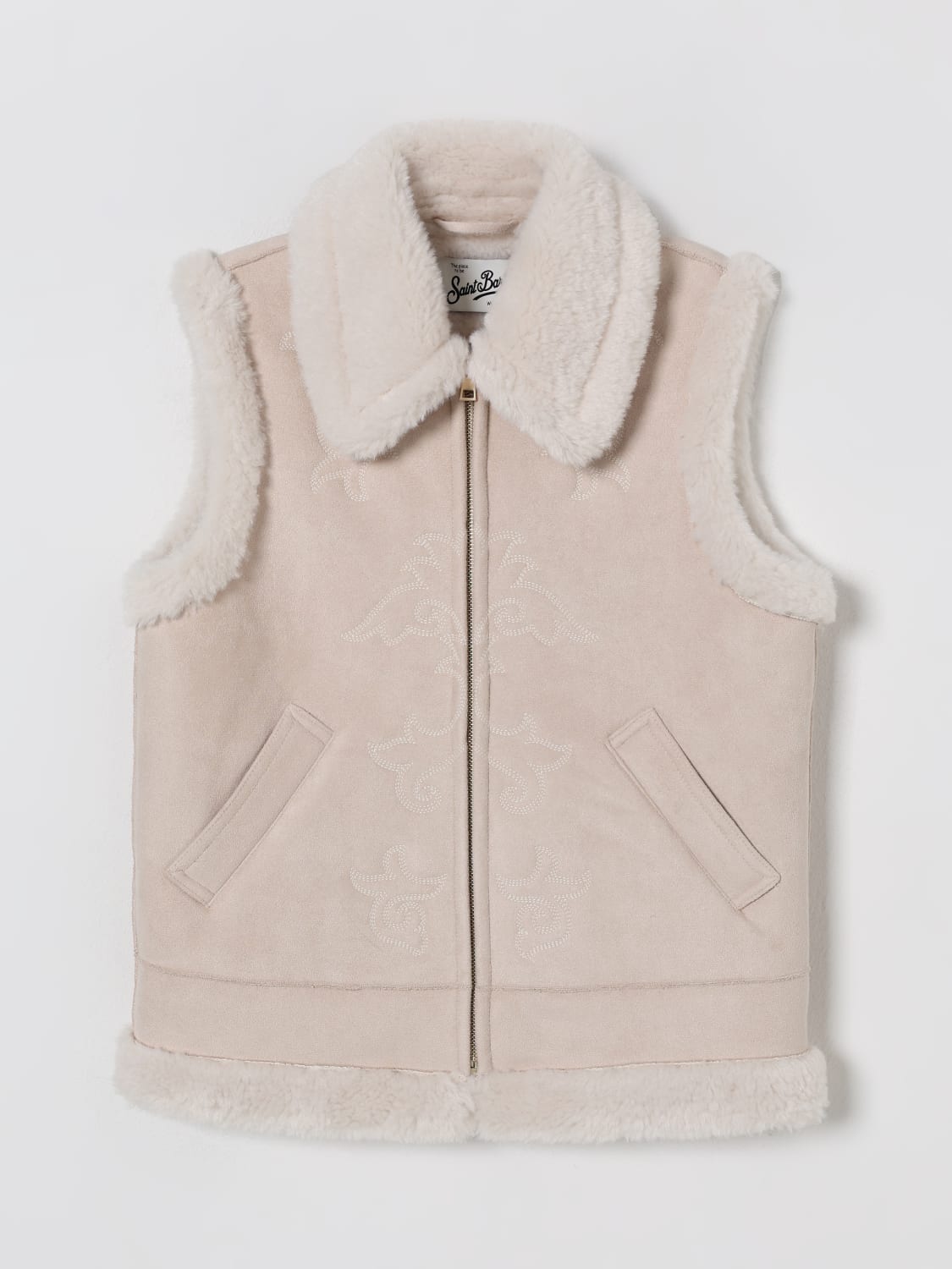 MC2 SAINT BARTH COAT: Waistcoat kids Mc2 Saint Barth, Pink - Img 1