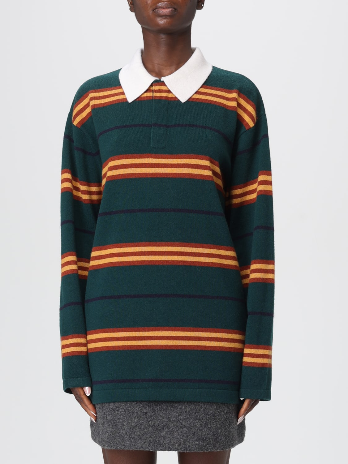 GUEST IN RESIDENCE POLO: Pull femme Guest In Residence, Vert - Img 1