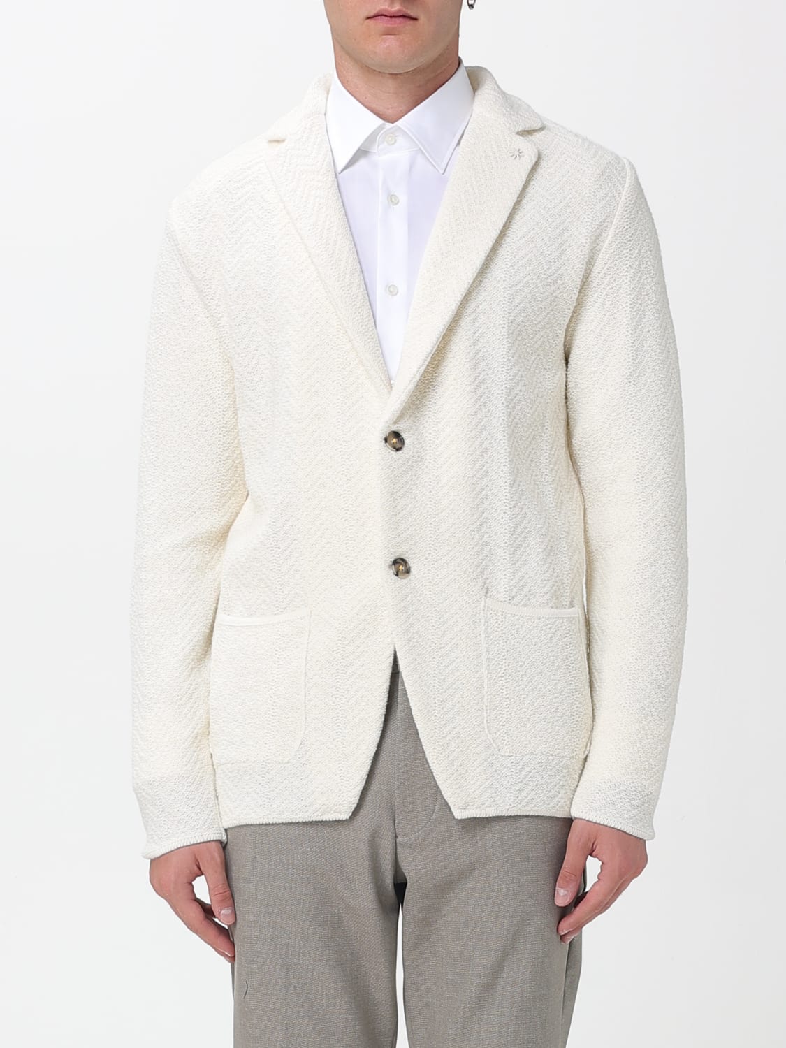 MANUEL RITZ JACKET: Jacket men Manuel Ritz, White - Img 1