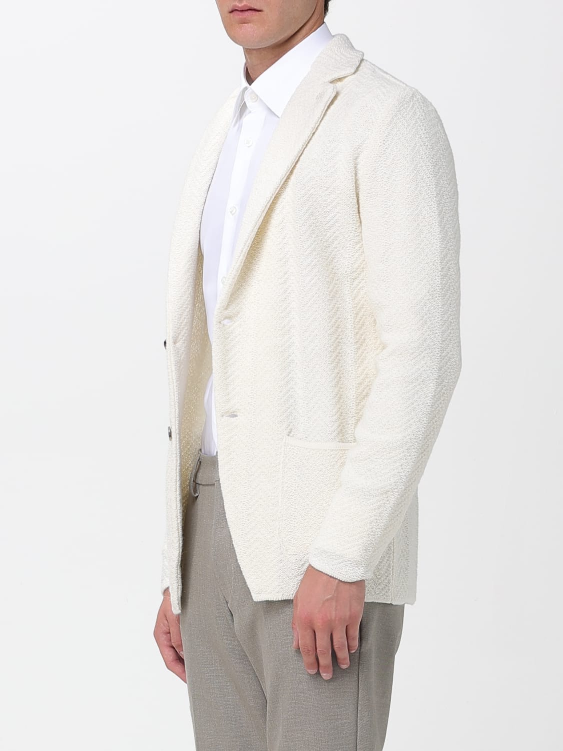 MANUEL RITZ JACKET: Jacket men Manuel Ritz, White - Img 3