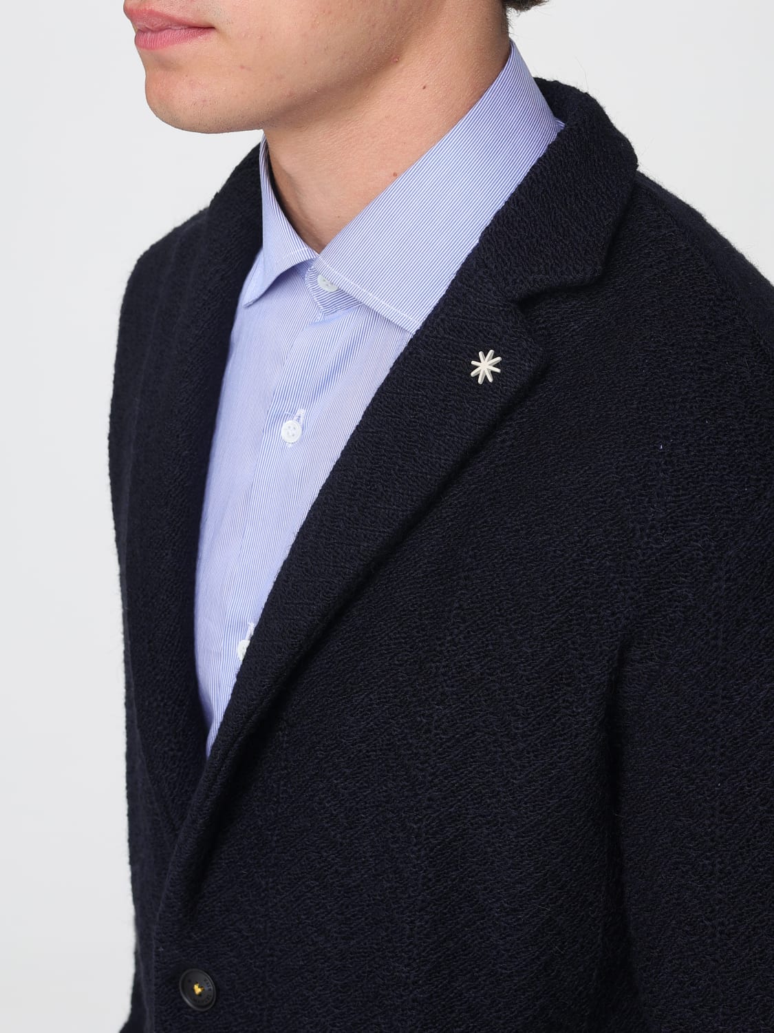 MANUEL RITZ CHAQUETA: Chaqueta hombre Manuel Ritz, Azul Oscuro - Img 4