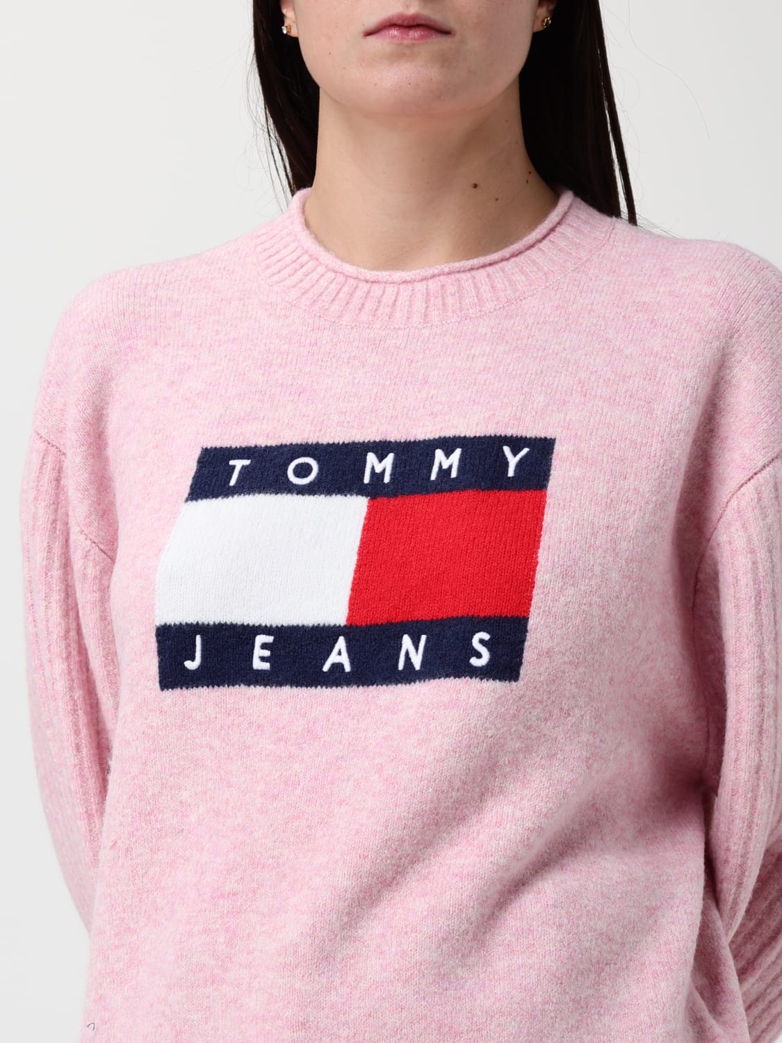 TOMMY JEANS PULL: Pull femme Tommy Jeans, Rose - Img 3