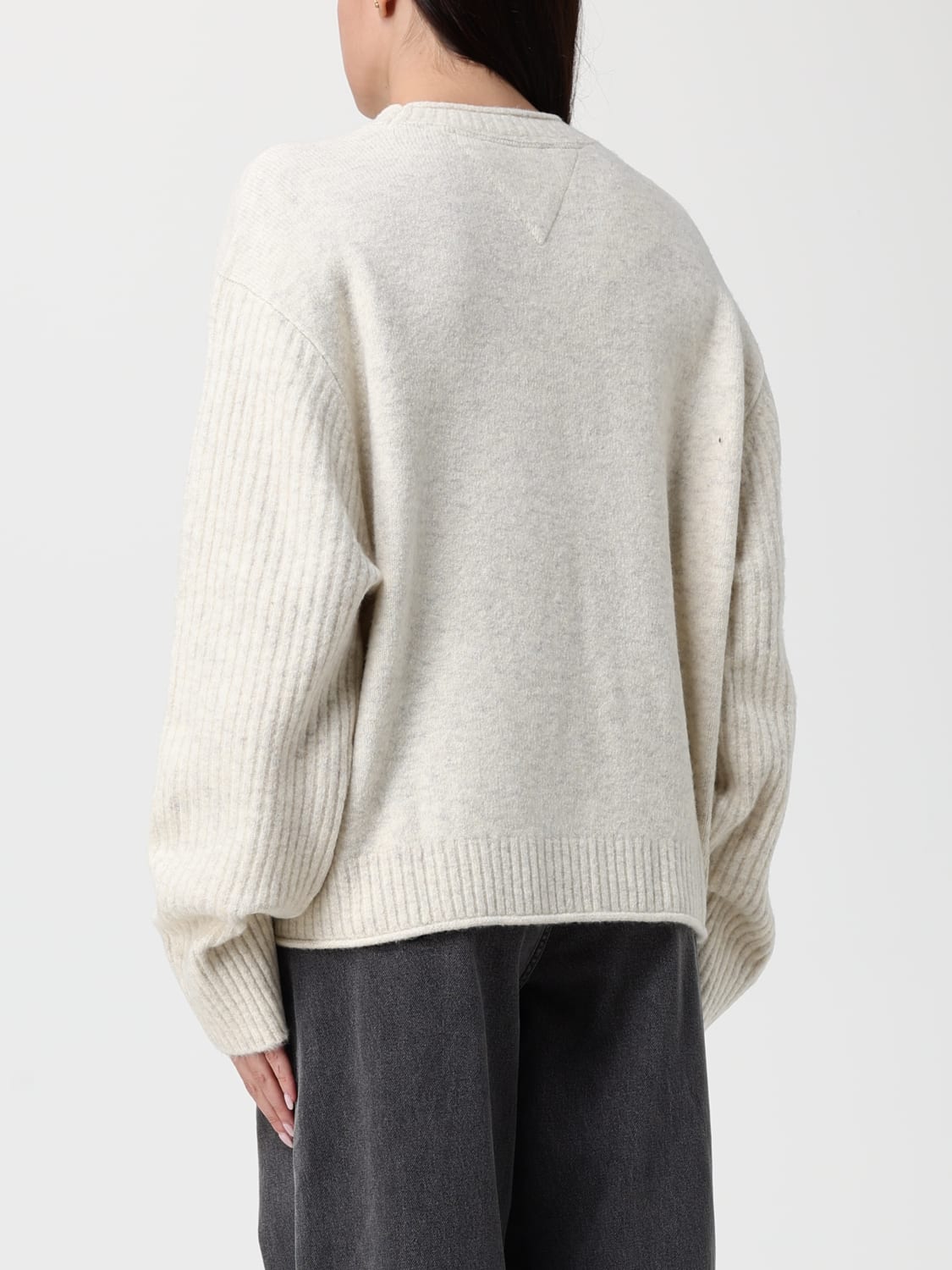 TOMMY JEANS JERSEY: Jersey mujer Tommy Jeans, Marfil - Img 2