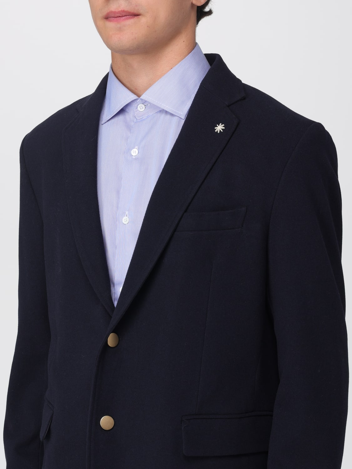 MANUEL RITZ JACKET: Jacket men Manuel Ritz, Blue - Img 4