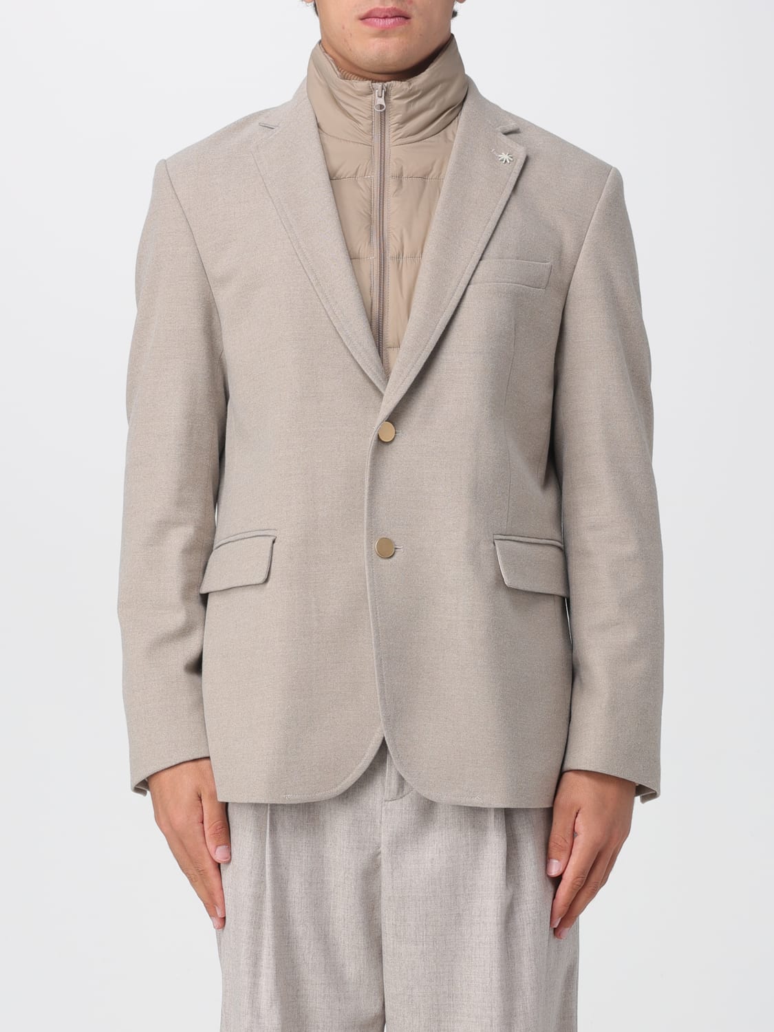 MANUEL RITZ JACKET: Jacket men Manuel Ritz, Beige - Img 1