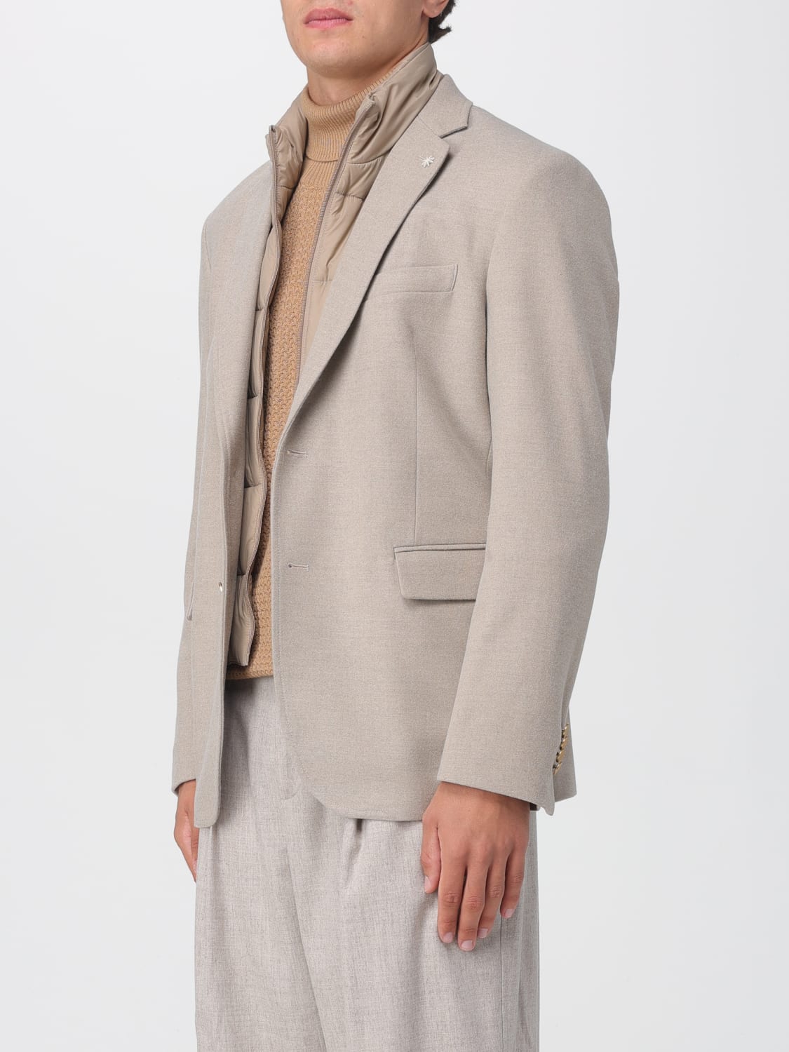 MANUEL RITZ JACKET: Jacket men Manuel Ritz, Beige - Img 3