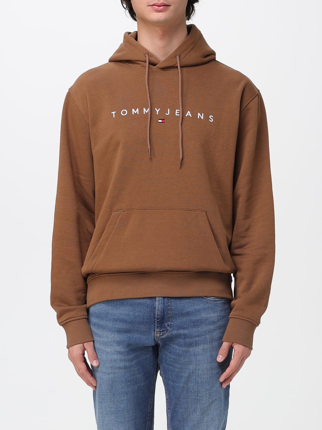 TOMMY JEANS 卫衣: 卫衣 男士 Tommy Jeans, 棕色 - Img 1