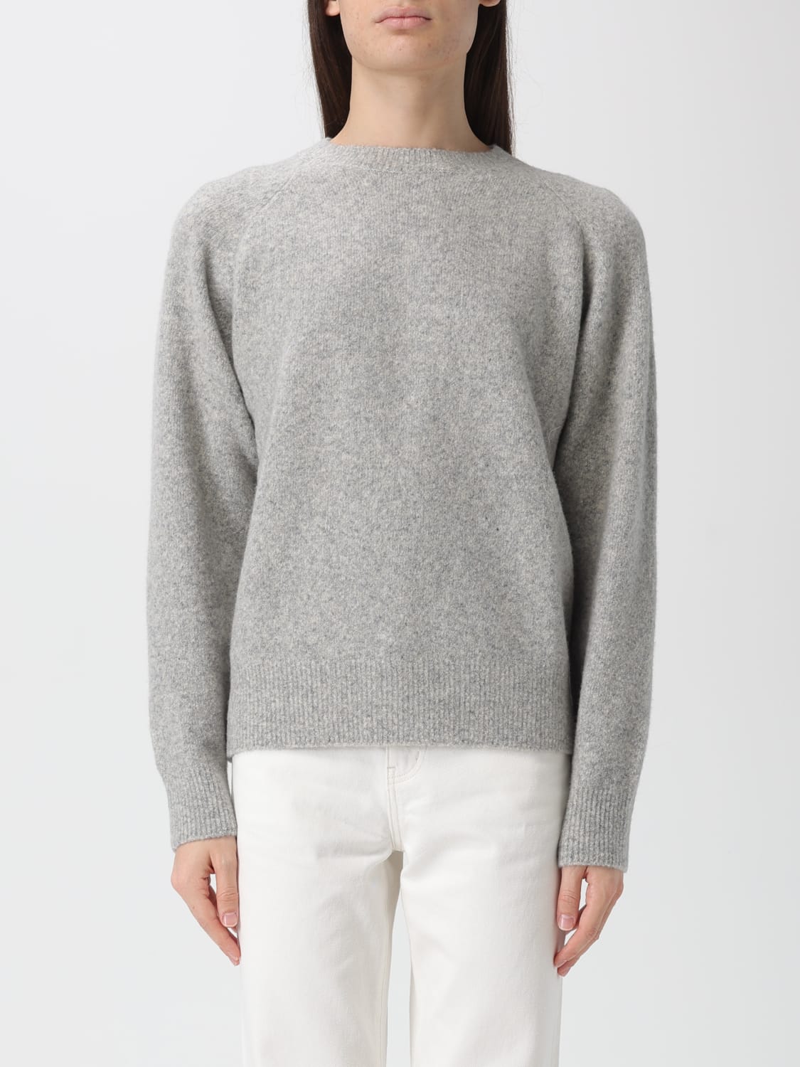 DUNST MAGLIA: Pullover basic Dunst in misto lana , Grigio - Img 1