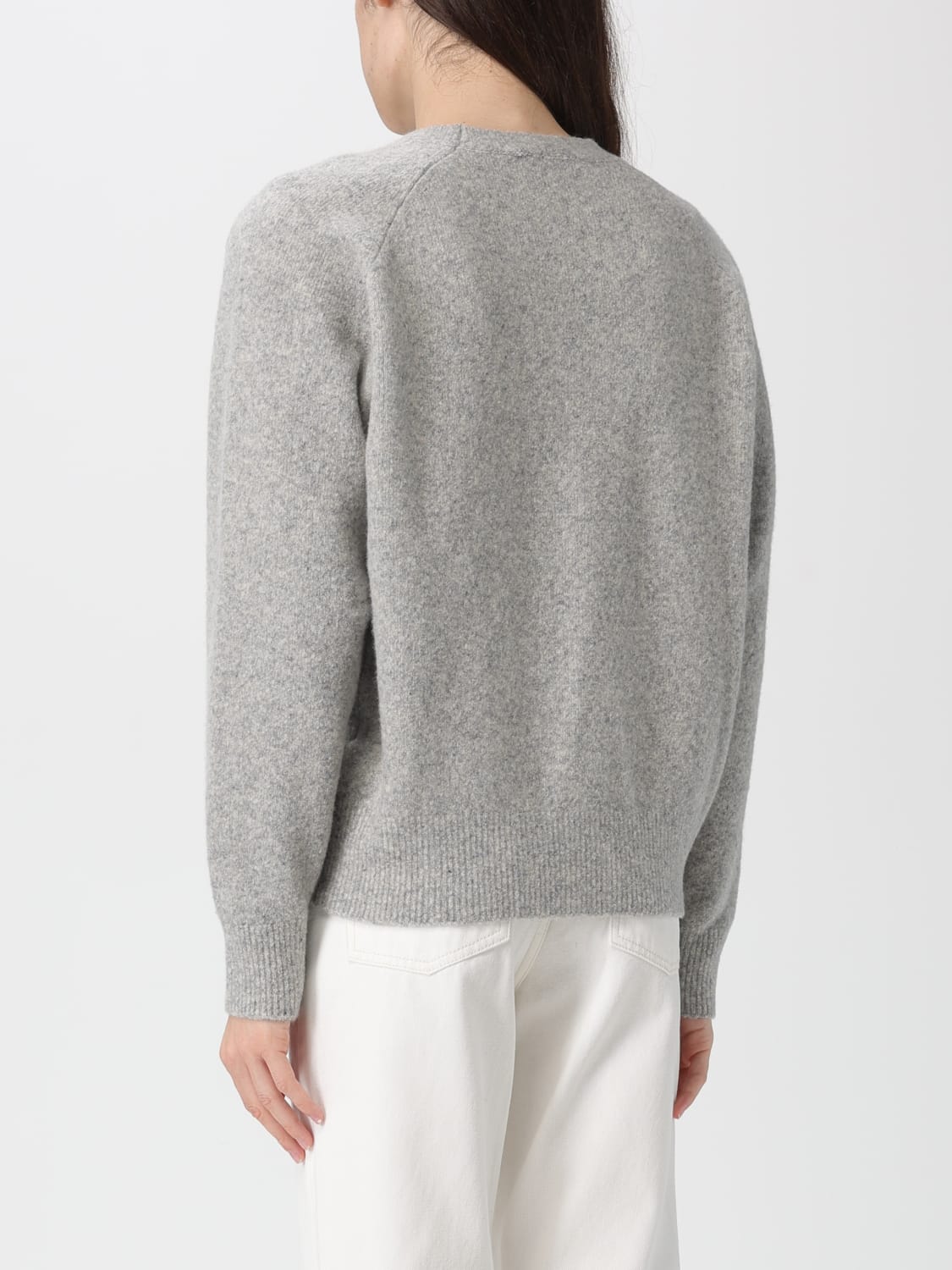 DUNST MAGLIA: Pullover basic Dunst in misto lana , Grigio - Img 2