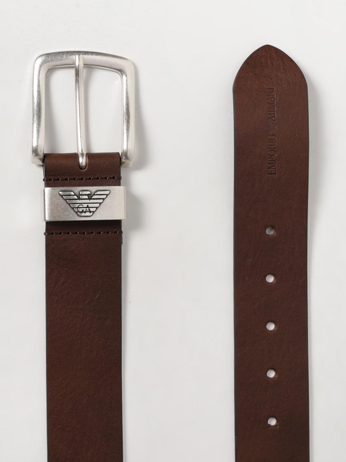 EMPORIO ARMANI BELT: Belt men Emporio Armani, Brown - Img 2