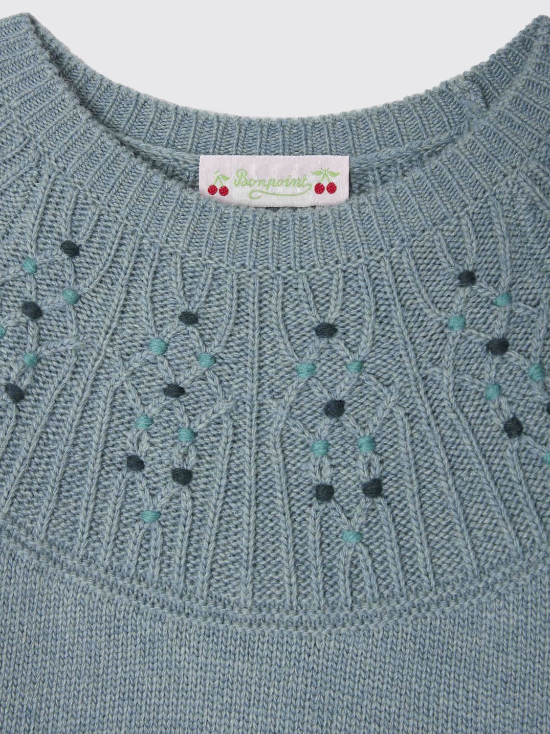 BONPOINT PULLOVER: Pullover kinder Bonpoint, Hellblau - Img 3