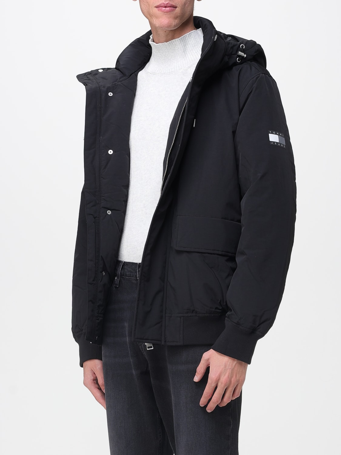 TOMMY JEANS ПАЛЬТО: Куртка Мужское Tommy Jeans, Черный - Img 3