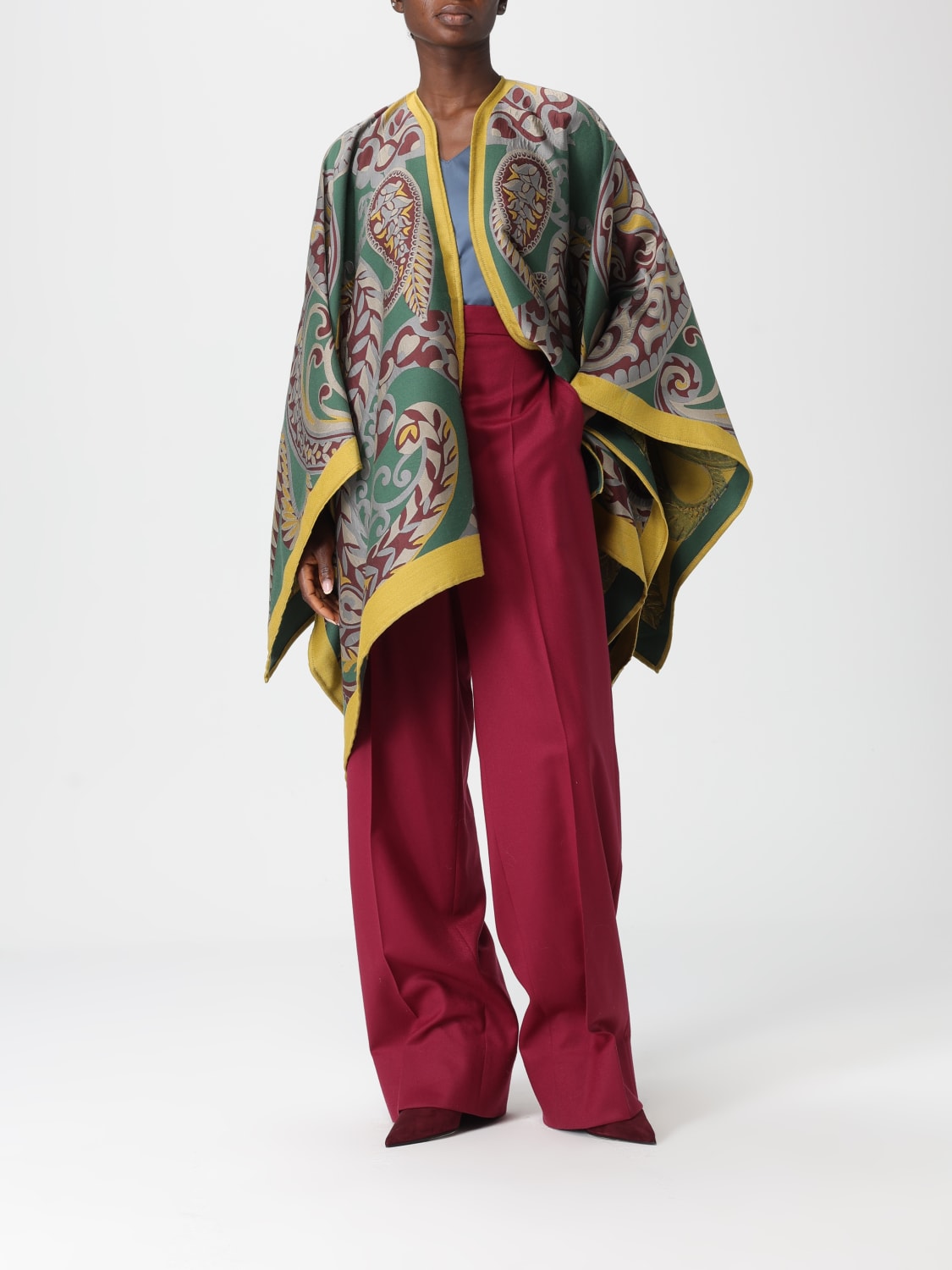 ETRO COAT: Coat woman Etro, Multicolor - Img 2