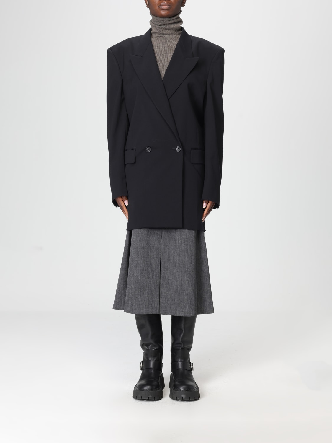 MM6 MAISON MARGIELA JACKET: Blazer woman Mm6 Maison Margiela, Black - Img 1