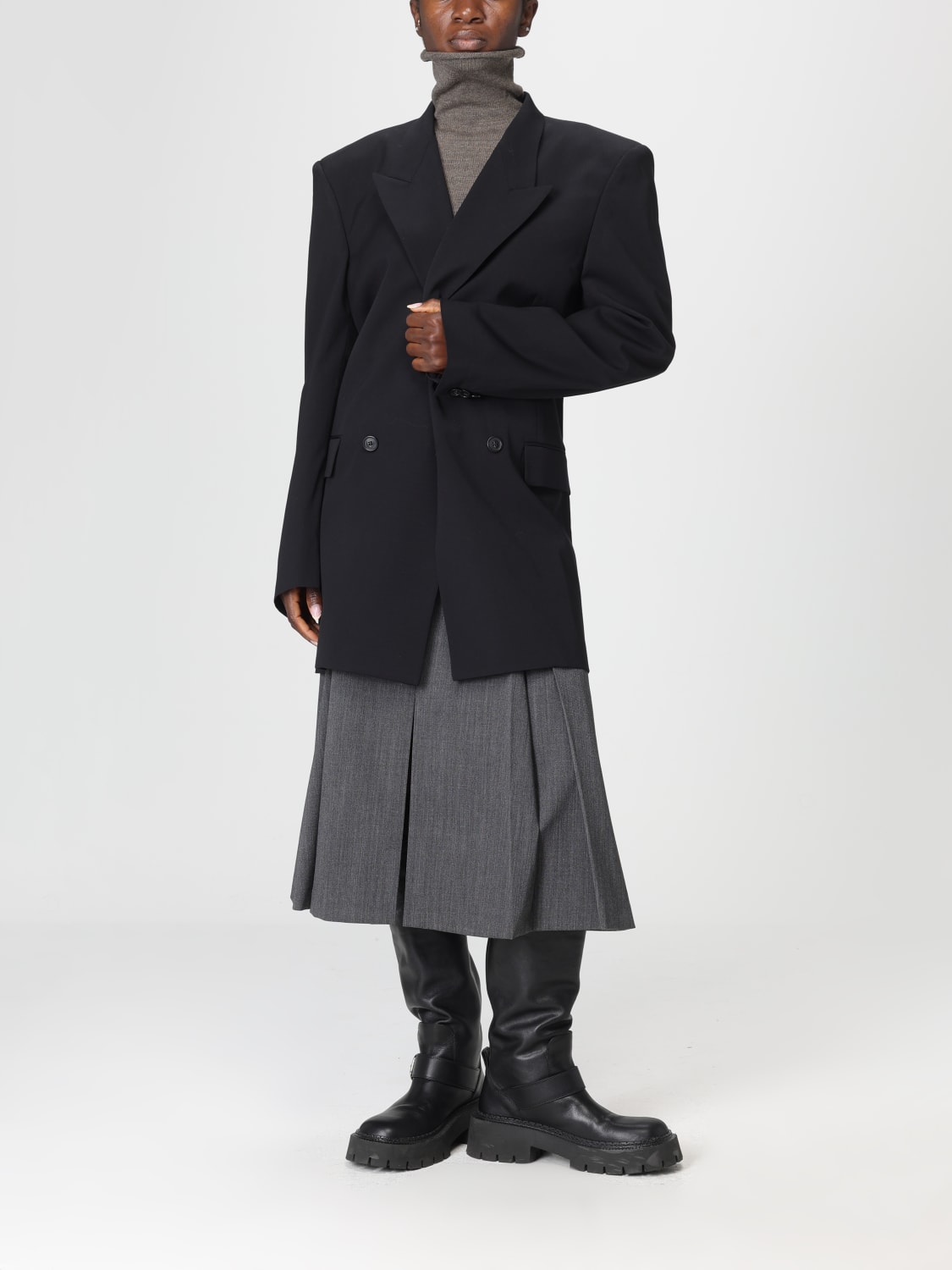 MM6 MAISON MARGIELA JACKET: Blazer woman Mm6 Maison Margiela, Black - Img 2