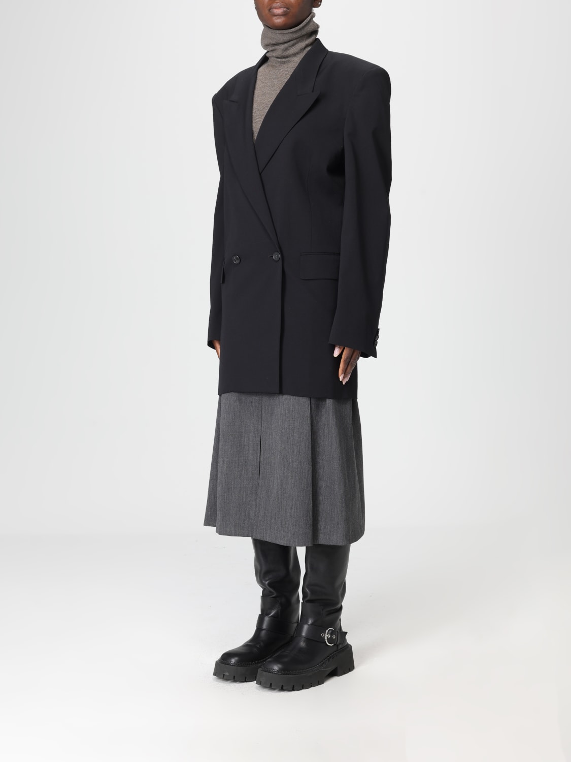 MM6 MAISON MARGIELA JACKET: Blazer woman Mm6 Maison Margiela, Black - Img 4