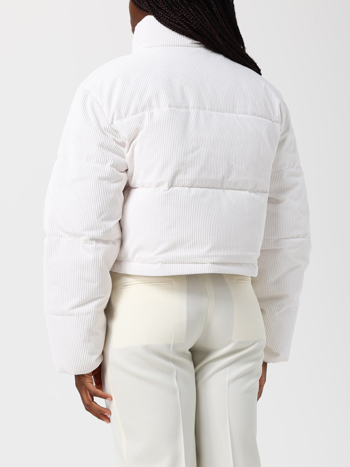 TOMMY JEANS GIACCA: Piumino crop Tommy Jeans, Bianco - Img 2