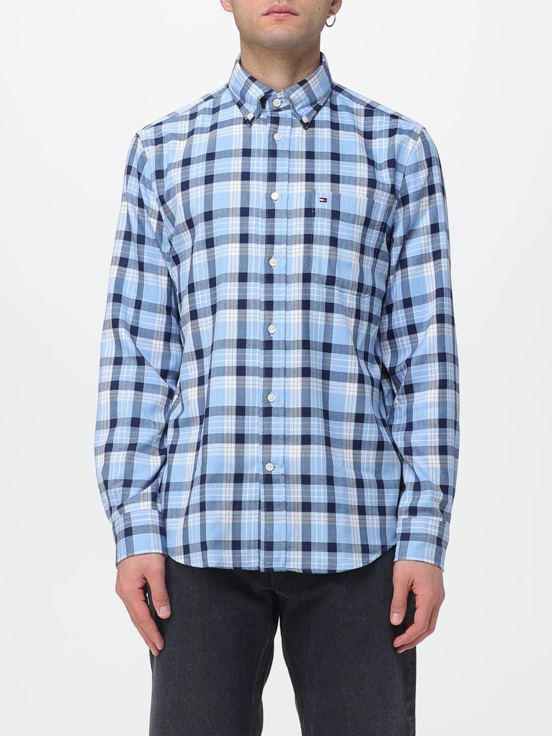 TOMMY HILFIGER SHIRT: Shirt men Tommy Hilfiger, Blue - Img 1