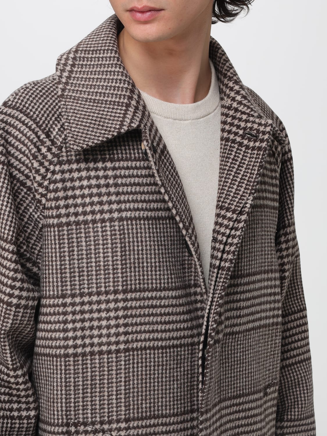 TOMMY HILFIGER COAT: Coat men Tommy Hilfiger, Brown - Img 4