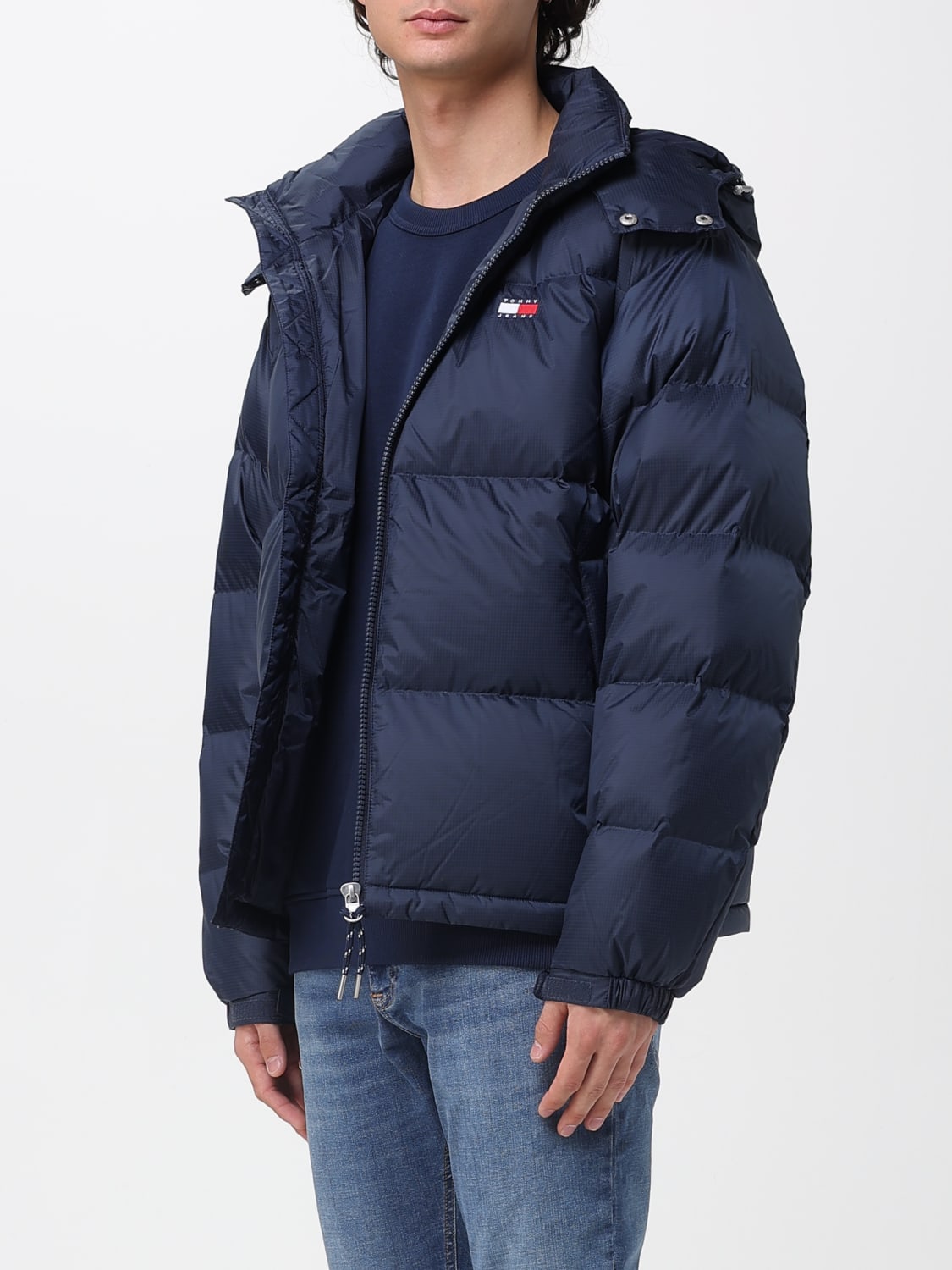 TOMMY JEANS GIACCA: Piumino in nylon Tommy Jeans, Blue - Img 3