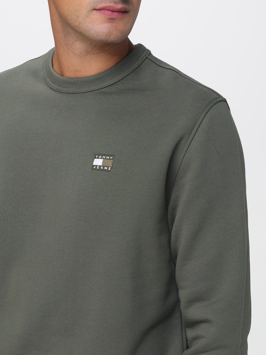 TOMMY JEANS 卫衣: 卫衣 男士 Tommy Jeans, 绿色 - Img 3