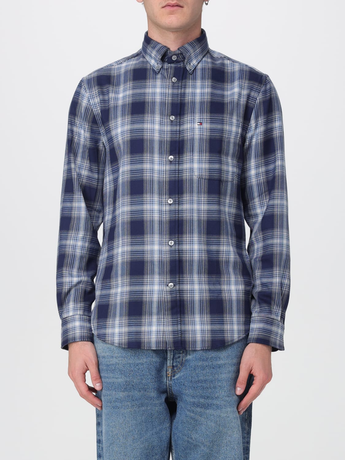 TOMMY HILFIGER CAMISA: Camisa hombre Tommy Hilfiger, Azul Oscuro - Img 1