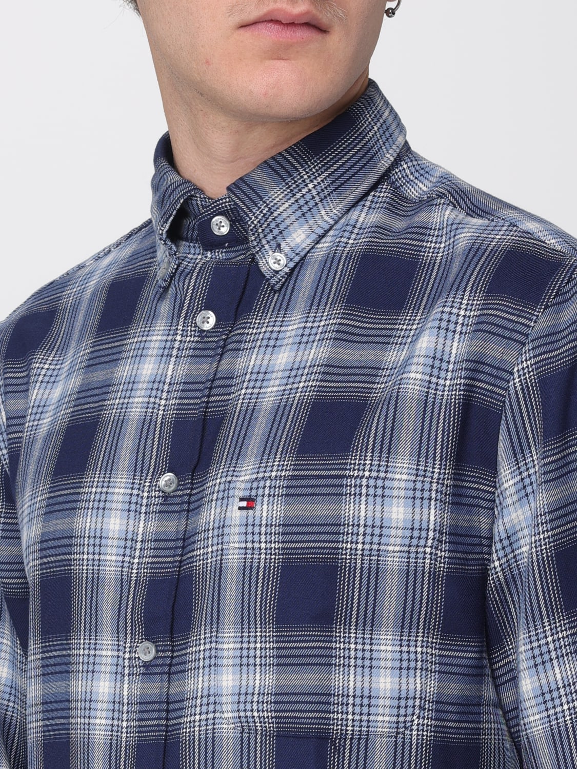 TOMMY HILFIGER CAMISA: Camisa hombre Tommy Hilfiger, Azul Oscuro - Img 3