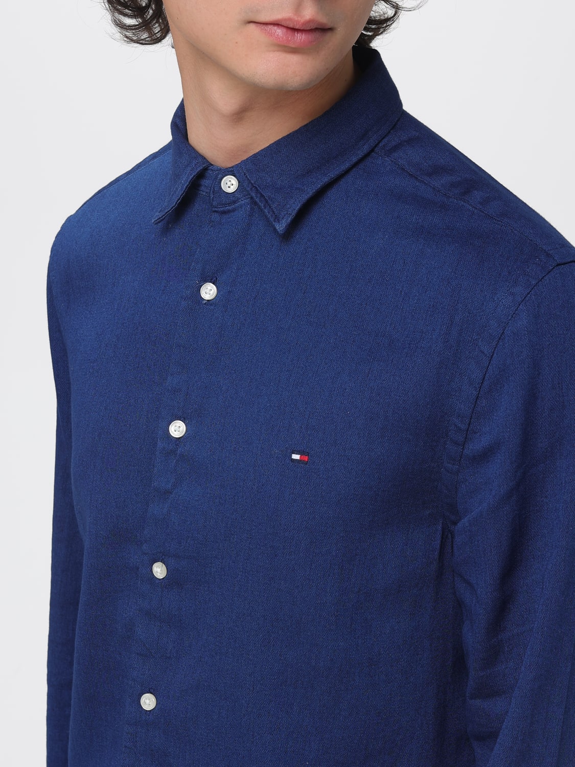 TOMMY HILFIGER SHIRT: Shirt men Tommy Hilfiger, Blue - Img 3