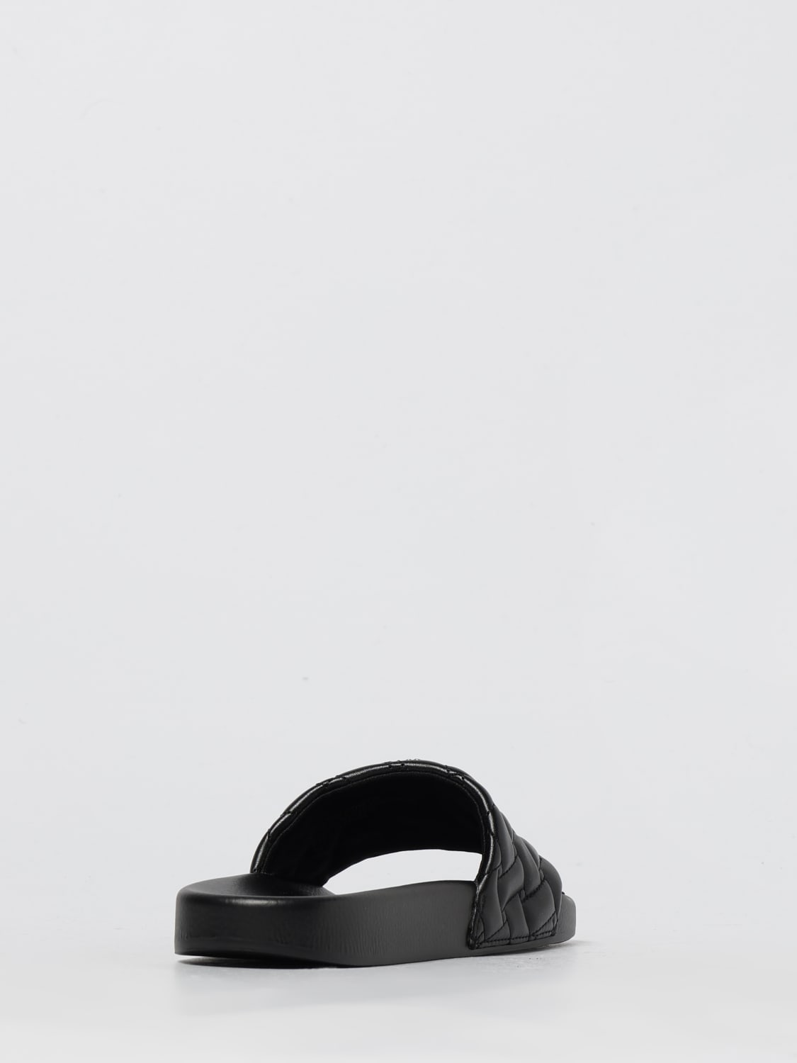 KURT GEIGER LONDON SANDALI CON TACCO: Sliders Kurt Geiger London in nappa sintetica matelassè, Nero - Img 3