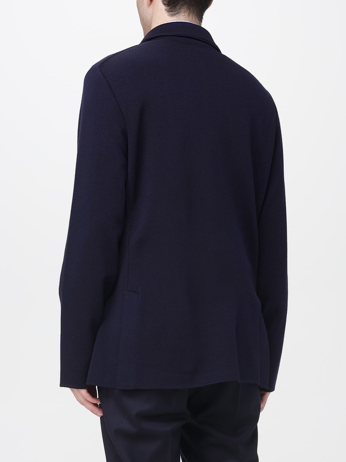 LARDINI GIACCA: Blazer destrutturato Lardini in lana vergine , Blue - Img 2