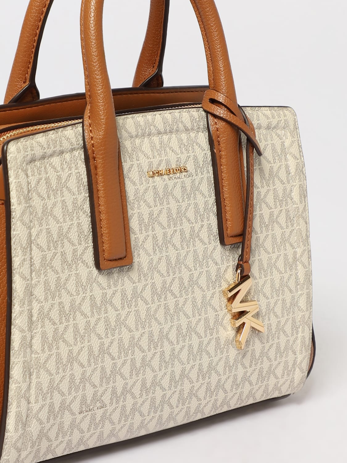 MICHAEL KORS BORSA A MANO: Borsa a mano Michael Kors con monogram, Avorio - Img 3