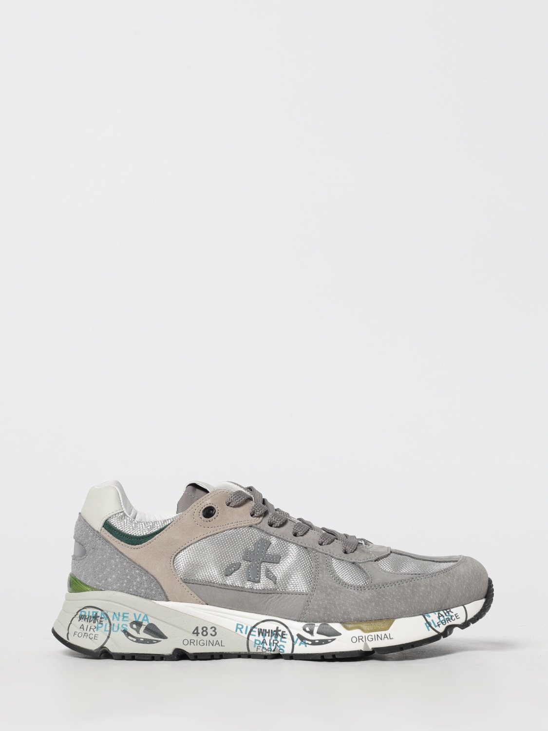 PREMIATA SNEAKERS: Sneakers Mase Premiata in camoscio e nylon , Grigio - Img 1