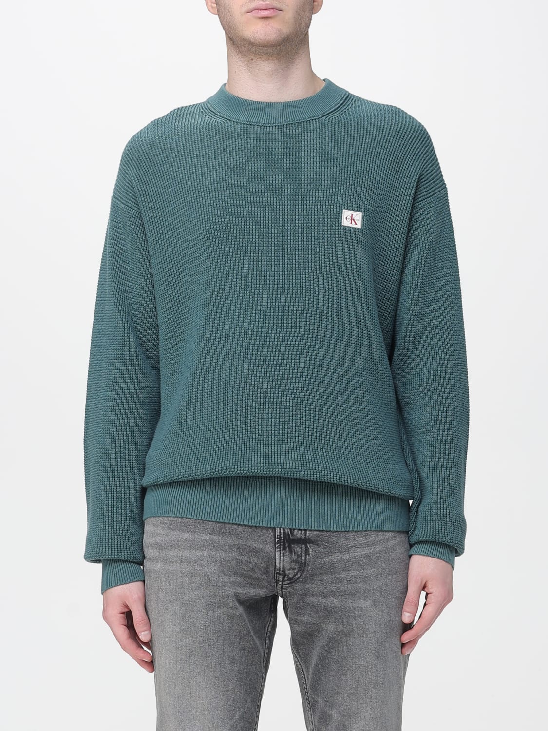 CALVIN KLEIN JEANS SWEATER: Sweater men Calvin Klein Jeans, Green - Img 1