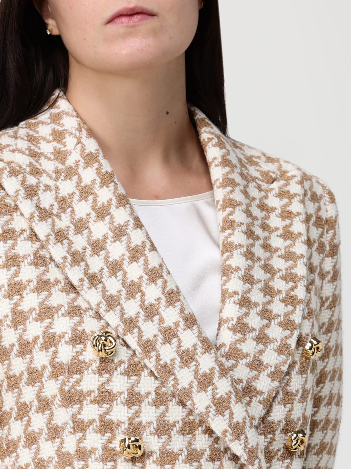 TAGLIATORE JACKET: Blazer woman Tagliatore, Brown - Img 4