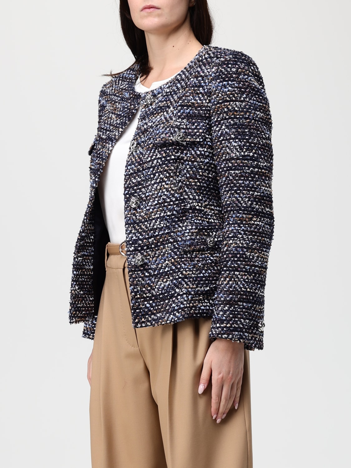 TAGLIATORE 外套: 西装外套 女士 Tagliatore, 蓝色 - Img 3