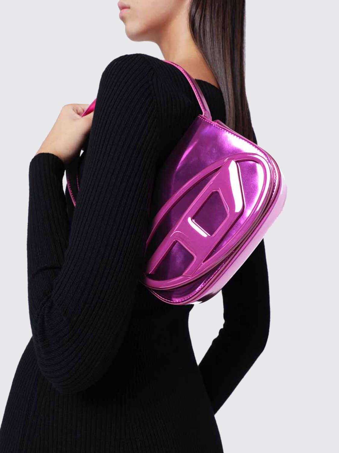 DIESEL MINI BAG: Shoulder bag woman Diesel, Fuchsia - Img 2